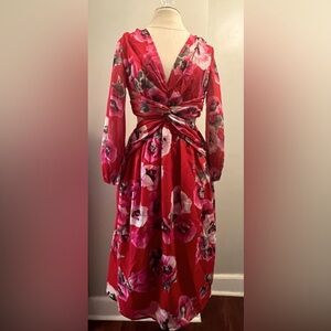 Ranna Gill for Anthropology Printed Cut Out Midi Floral Dress-XS New With tags.